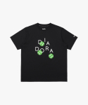 디아도라(diadora) AIR TEX 테니스 볼 그래픽 반팔 티셔츠 BLACK