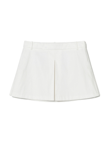 UNIFORM SHIRT MINI SKIRT (WHITE)