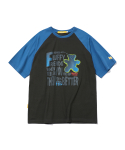 메인부스(MAINBOOTH) Fluffy T-shirt(BLUE)