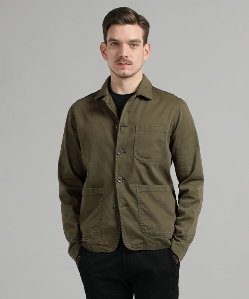 Куртка ворк из хлопка цвета khaki
