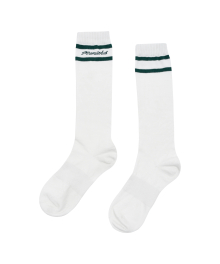 MOUVEMENT JACQUARD KNEE SOCKS dark green