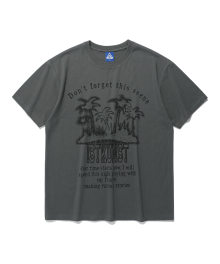 PALMTREE TEE_CHARCOAL(IK2EMMT516A)