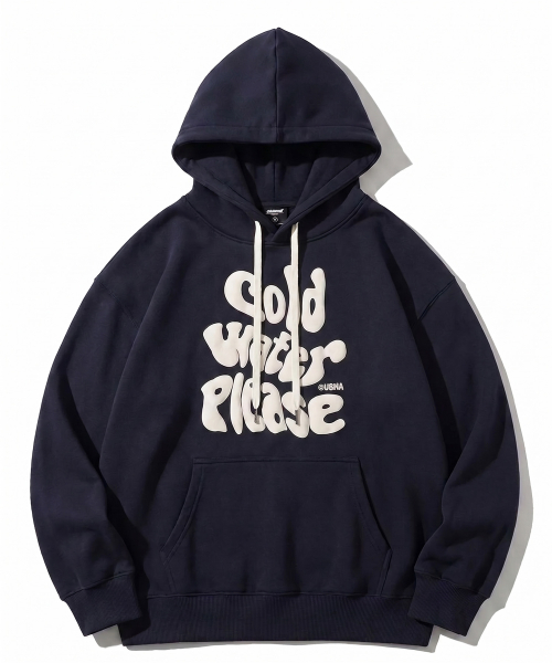 Cold Water Plz 오버 후드_네이비