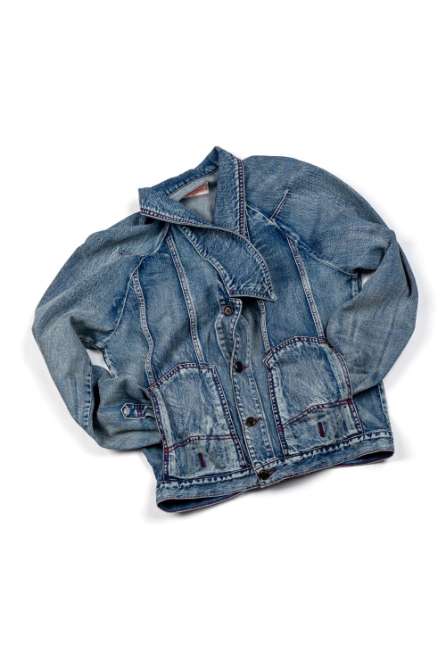 Джинсовка с эффектом перевернутой волны - Denim