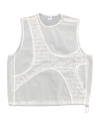 TCM nylon layered mesh vest (white)