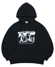 NARCISSIST 후드 티셔츠 - Black
