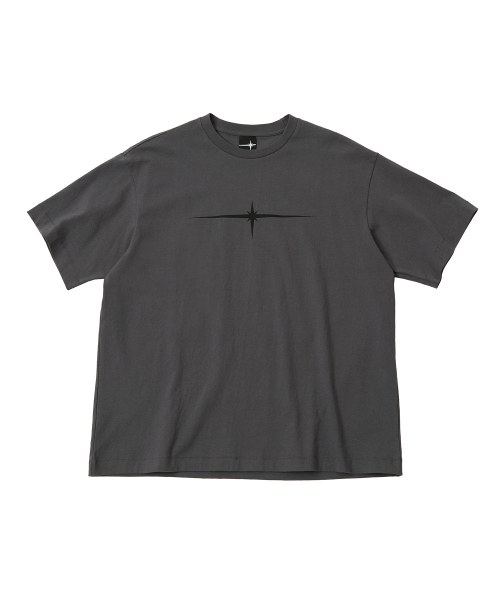 【TLLDAWN】 FLASH 1/2 SLEEVE TEE CHARCOAL 틸던(TILLDAWN) FLASH 1/2 SLEEVE TEE (W) charcoal - 사이즈