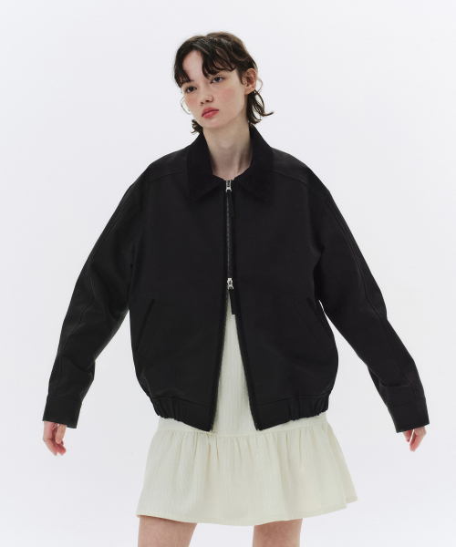 Cotton blouson jacket