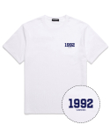 밴웍스(VANNWORKS) MINI 1992 오버핏 반팔 티셔츠 (VS0101) 화이트/네이비
