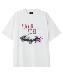 Summer Night 오버 반팔_화이트