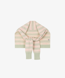 STRIPE GRVR SHAWL MUFFLER _PINK