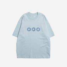 EVD 로고 하프 티셔츠 (라이트 블루)