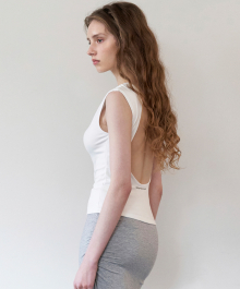 Backless Crop Top - White