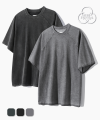 (올시즌) 에센셜 피그먼트 래글런 반팔 티셔츠_3 COLOR