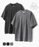 디미트리블랙(DIMITRI BLACK) (올시즌) 에센셜 피그먼트 래글런 반팔 티셔츠_3 COLOR