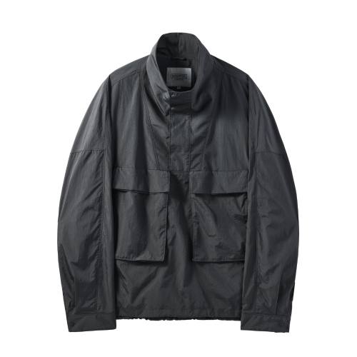 RIPSTOP LONG SLEEVE ANORAK - C/GREY (P242MAN538)