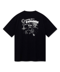 리(LEE) 파라다이스 비치 버디리 그래픽 티셔츠 블랙