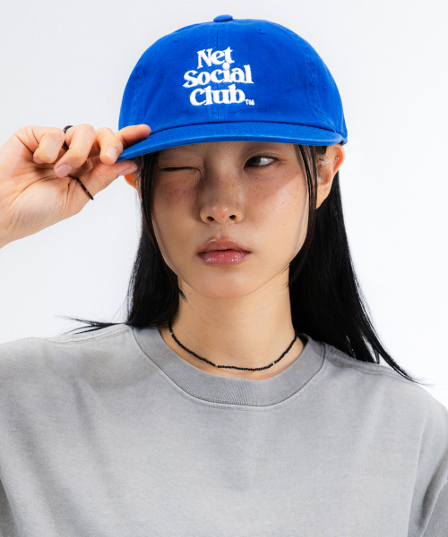 MUSINSA | NET SOCIAL CLUB OG LOGO ROUND VISOR CAP (ROYAL BLUE)