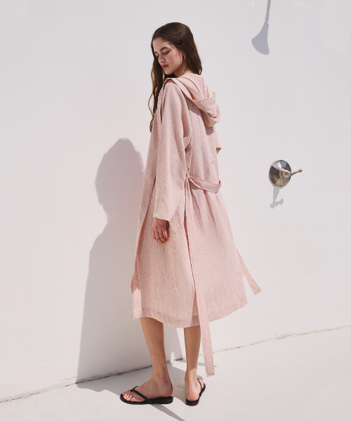 BEACH STRIPE ROBE_red (women)