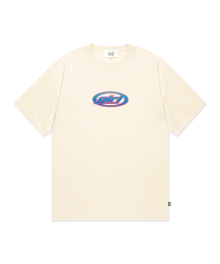 LA OVAL TEE cream