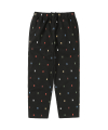 Embroidered Easy Pant Black