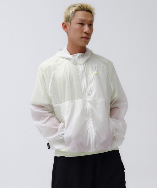 Полупрозрачная куртка с капюшоном SHEER HOODED JK