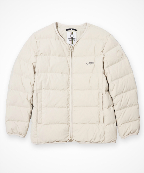 Унисекс легкий пуховик из мускусной утки (Light Beige) HF4JP010