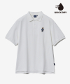 EMBROIDERY DAN QUICK DRY PIQUE POLO SHIRT WHITE