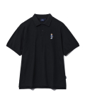 EMBROIDERY DAN QUICK DRY PIQUE POLO SHIRT BLACK