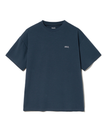OVERSIZED RECYCLE COOL COTTON T-SHIRT NAVY