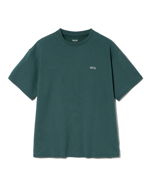 MUSINSA | YALE OVERSIZED RECYCLE COOL COTTON T-SHIRT BLUE GREEN