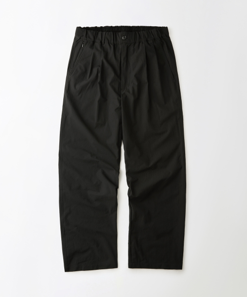 SEERSUCKER COMFORT PANTS_BLACK