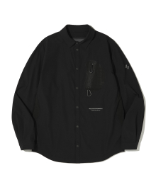 HEART POCKET SHIRT JACKET_BLACK_WCL017