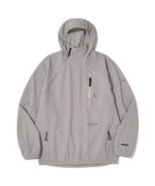STRETCH WAFFLE PULLOVER_LIGHT GRAY_WOL088