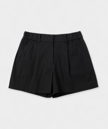Classic wappen cotton shorts_Black