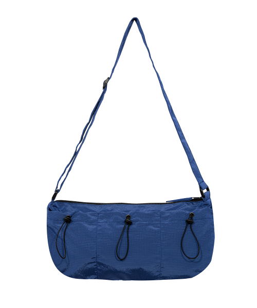 METAL RIPSTOP STRING MESSENGER BAG [BLUE]