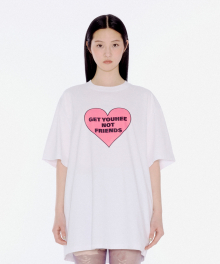 OVERFIT HEART T-SHIRTS WHITE