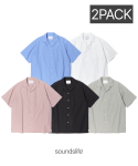 사운즈라이프(SOUNDSLIFE) [2pack] Cotton Open Collar Shirt 5 color
