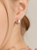 유니제이(UNI.J) [Ie387]Bold Octagon Silver Earring