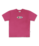 엠블러(AMBLER) Circle bear 오버핏 반팔 티셔츠 AS1117 (핑크)