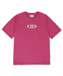 Circle bear 오버핏 반팔 티셔츠 AS1117 (핑크)