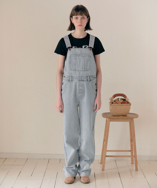 DENIM OVERALL PANTS BLUE
