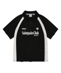 세인트페인(SAINTPAIN) SP 하트 리그 라인 카라 티셔츠-블랙