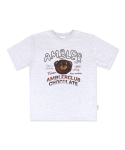 엠블러(AMBLER) Sweet Cookie 오버핏 반팔 티셔츠 AS1118 (백멜란지)