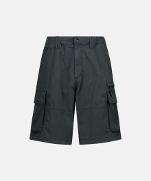Square Cargo Shorts Black