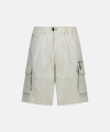 Square Cargo Shorts Ivory