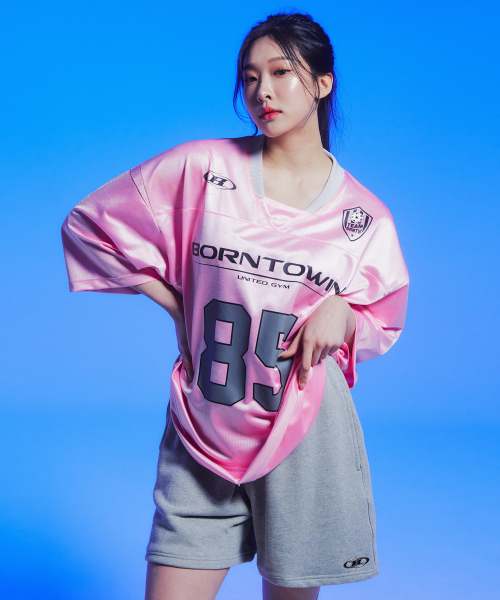 본투윈(BORN TO WIN) 85 RUGBY JERSEY T-SHIRTS [PINK] - 사이즈