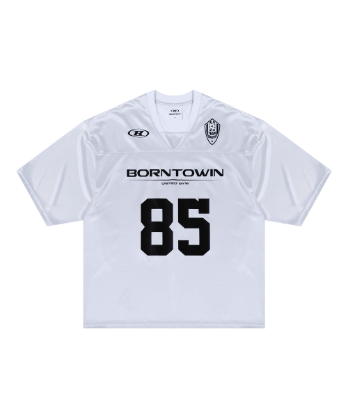 본투윈(BORN TO WIN) 85 RUGBY JERSEY T-SHIRTS [SILVER
