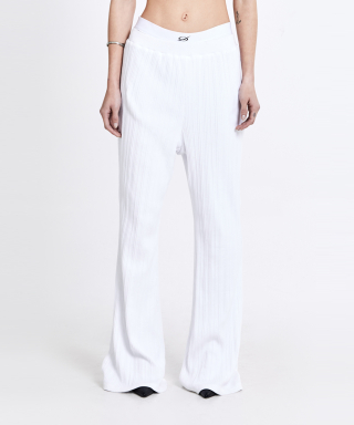 51퍼센트 포 우먼 Irregular bootcut pants - White(woman)