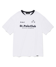 SP M.M.C 엠블럼 더블립 티셔츠-화이트